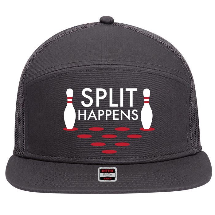 Splits Happen 7 Panel Mesh Trucker Snapback Hat