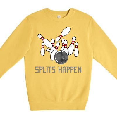 Splits Happen Bowling Premium Crewneck Sweatshirt