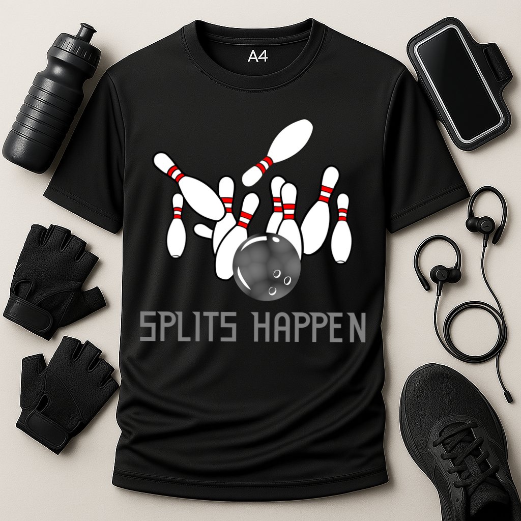 Splits Happen Bowling Performance Shirt