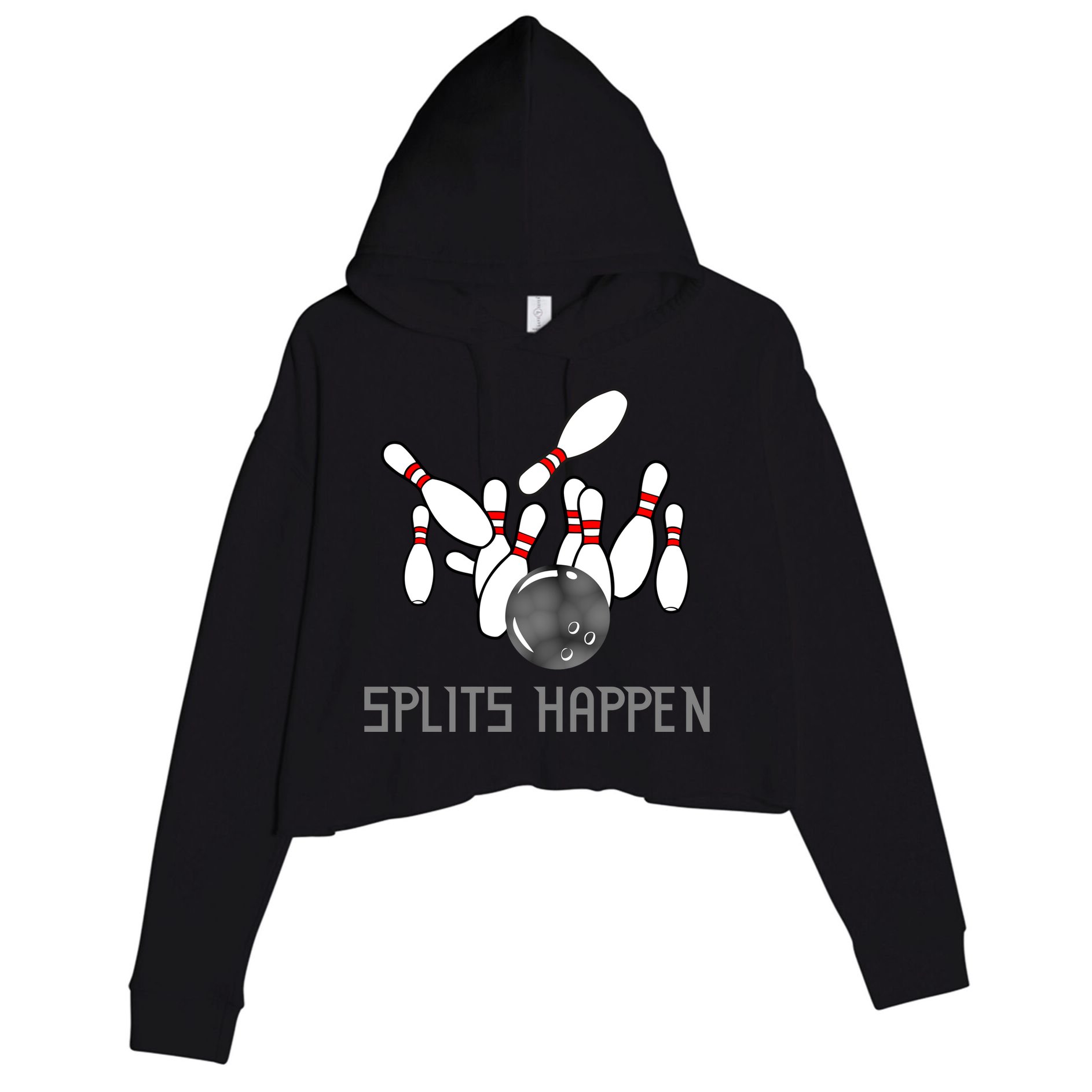 Splits Happen Bowling Crop Fleece Hoodie