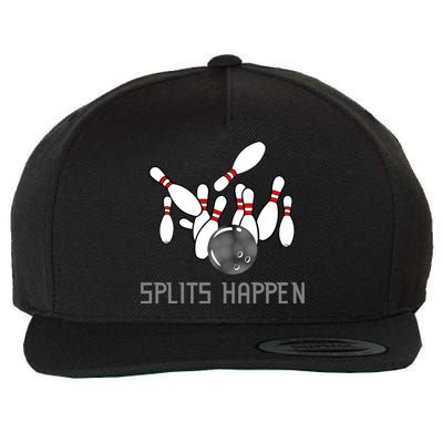 Splits Happen Bowling Wool Snapback Cap