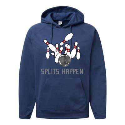 Splits Happen Bowling Performance Fleece Hoodie