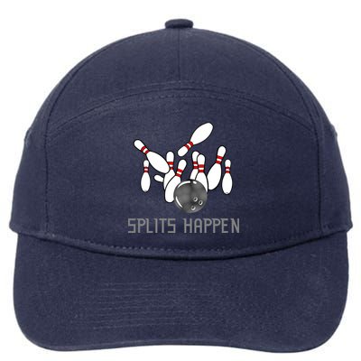 Splits Happen Bowling 7-Panel Snapback Hat