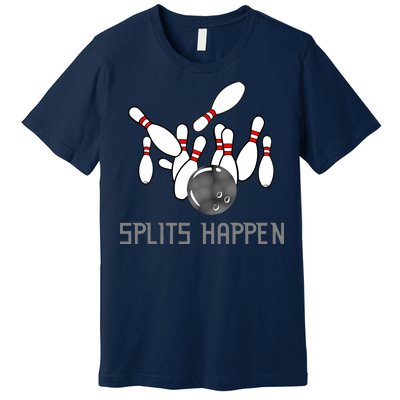 Splits Happen Bowling Premium T-Shirt