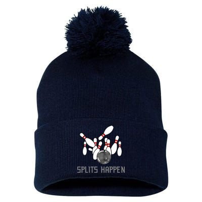 Splits Happen Bowling Pom Pom 12in Knit Beanie