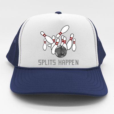 Splits Happen Bowling Trucker Hat