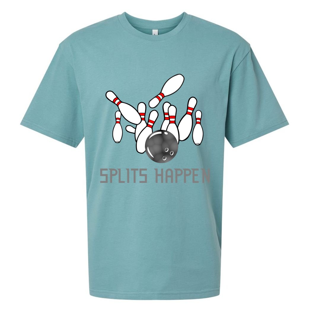 Splits Happen Bowling Sueded Cloud Jersey T-Shirt