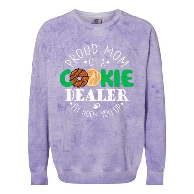 Scout Proud Mom Of A Cookie Dealer  Troop Leader Colorblast Crewneck Sweatshirt