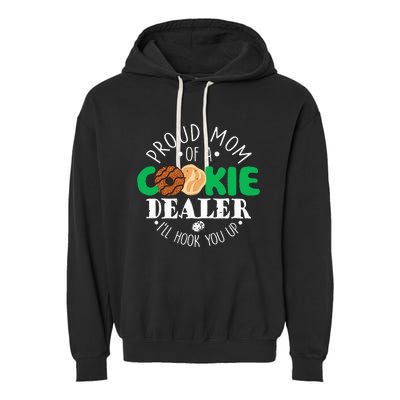 Scout Proud Mom Of A Cookie Dealer  Troop Leader Garment-Dyed Fleece Hoodie