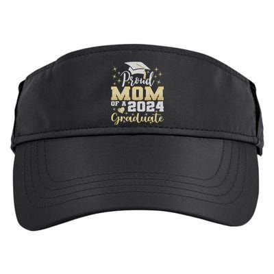 Super Proud Mom Of 2024 Graduate Awesome Family College Adult Drive Performance Visor