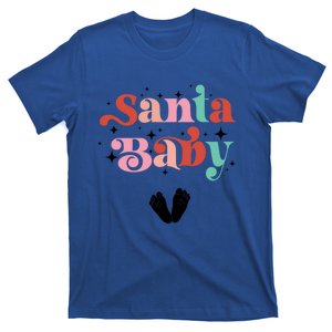 Santa Pregnant Mama Christmas Pregnancy Announcet Gift T-Shirt