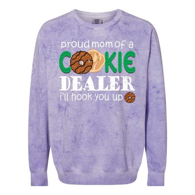 Scout Proud Mom Of A Cookie Dealer Troop Leader Colorblast Crewneck Sweatshirt