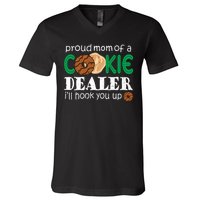 Scout Proud Mom Of A Cookie Dealer Troop Leader V-Neck T-Shirt