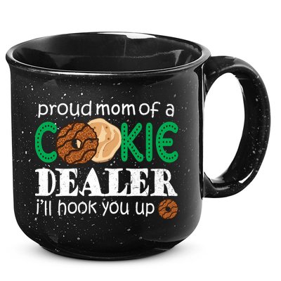 Scout Proud Mom Of A Cookie Dealer Troop Leader 15oz Campfire Ceramic Mug