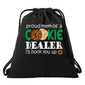 Scout Proud Mom Of A Cookie Dealer Troop Leader Drawstring Bag