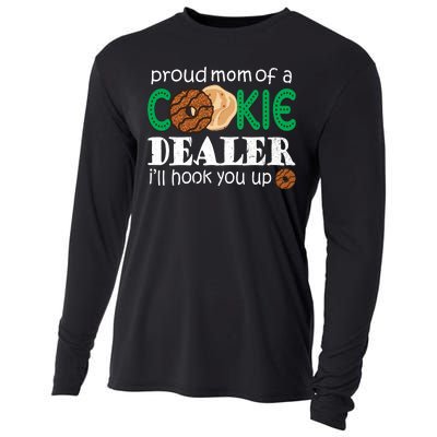 Scout Proud Mom Of A Cookie Dealer Troop Leader Cooling Performance Long Sleeve Crew