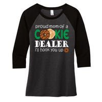 Scout Proud Mom Of A Cookie Dealer Troop Leader Women's Tri-Blend 3/4-Sleeve Raglan Shirt