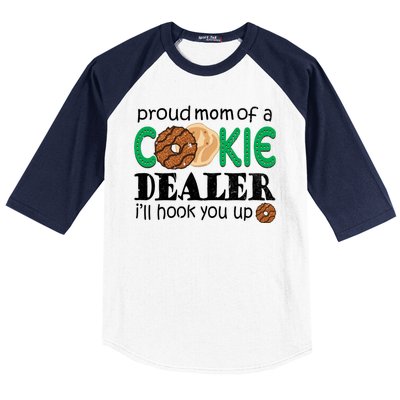 Scout Proud Mom Of A Cookie Dealer Troop Leader Baseball Sleeve Shirt