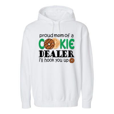 Scout Proud Mom Of A Cookie Dealer Troop Leader Garment-Dyed Fleece Hoodie