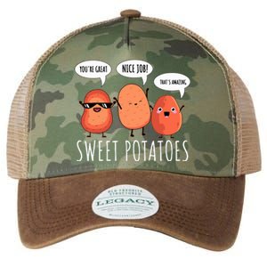 Sweet Potato Motivation Root Vegetable Camote Vegetarian Legacy Tie Dye Trucker Hat