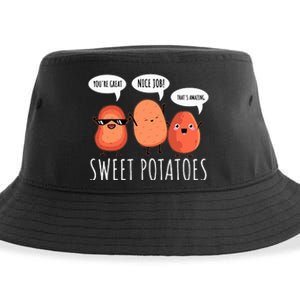 Sweet Potato Motivation Root Vegetable Camote Vegetarian Sustainable Bucket Hat