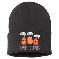 Sweet Potato Motivation Root Vegetable Camote Vegetarian Sustainable Knit Beanie