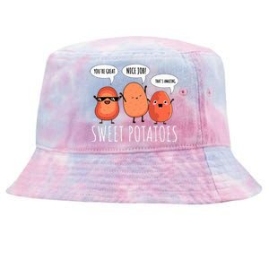 Sweet Potato Motivation Root Vegetable Camote Vegetarian Tie-Dyed Bucket Hat