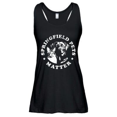 Springfield Pets Matter Funny Presidential Debate Humor Ladies Essential Flowy Tank