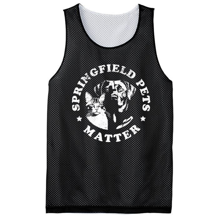 Springfield Pets Matter Funny Presidential Debate Humor Mesh Reversible Basketball Jersey Tank