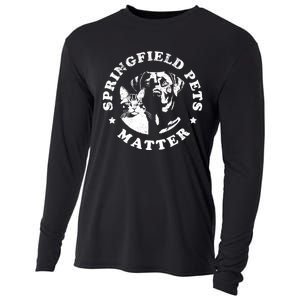 Springfield Pets Matter Funny Presidential Debate Humor Cooling Performance Long Sleeve Crew