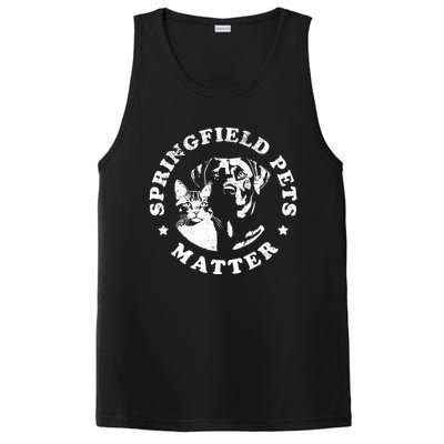 Springfield Pets Matter Funny Presidential Debate Humor PosiCharge Competitor Tank