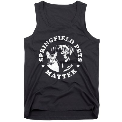 Springfield Pets Matter Funny Presidential Debate Humor Tank Top