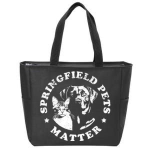 Springfield Pets Matter Funny Presidential Debate Humor Zip Tote Bag