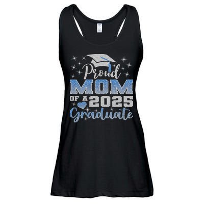 Super Proud Mom Of 2025 Graduate Awesome Family College Ladies Essential Flowy Tank