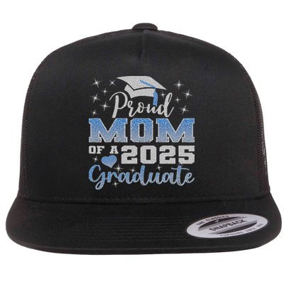 Super Proud Mom Of 2025 Graduate Awesome Family College Flatbill Hat
