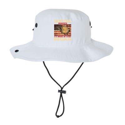 Saint Paul Minnesota Usa Flag 4th Of July Gift Legacy Cool Fit Booney Bucket Hat