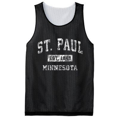 St. Paul Minnesota Mn Vintage Established Sports Mesh Reversible Basketball Jersey Tank
