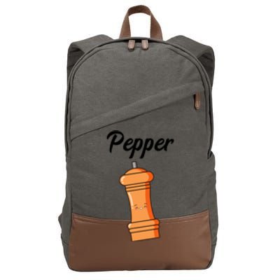 Salt Pepper Matching Halloween Costume Best Friends Gift Cotton Canvas Backpack