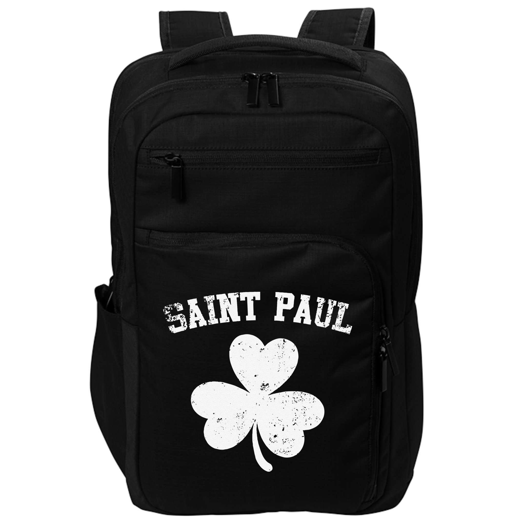 Saint Paul Minnesota St Patrick's Day Shamrock Impact Tech Backpack