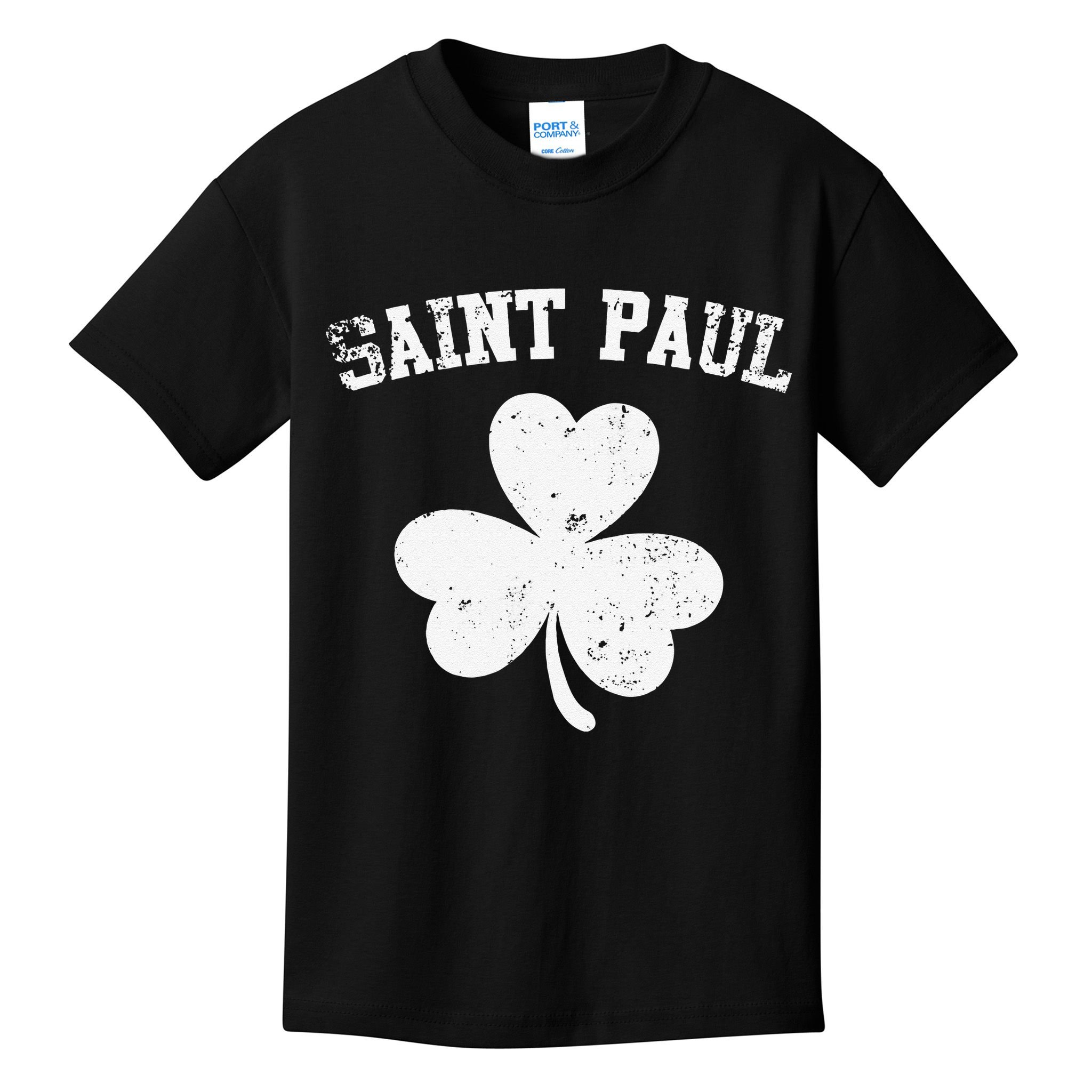 Saint Paul Minnesota St Patrick's Day Shamrock Kids T-Shirt
