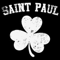 Saint Paul Minnesota St Patrick's Day Shamrock Zip Tote Bag