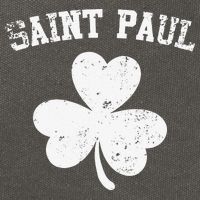 Saint Paul Minnesota St Patrick's Day Shamrock Cotton Canvas Backpack