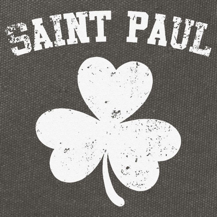 Saint Paul Minnesota St Patrick's Day Shamrock Cotton Canvas Backpack