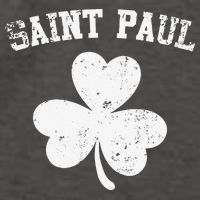 Saint Paul Minnesota St Patrick's Day Shamrock Vector Backpack