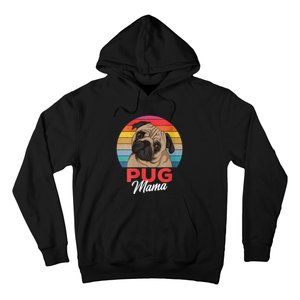 S Pug Mama Cute Dog Mom Funny Girls Gift Vneck Hoodie