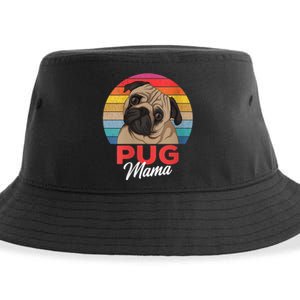 S Pug Mama Cute Dog Mom Funny Girls Gift Vneck Sustainable Bucket Hat