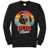 S Pug Mama Cute Dog Mom Funny Girls Gift Vneck Tall Sweatshirt