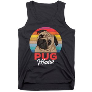 S Pug Mama Cute Dog Mom Funny Girls Gift Vneck Tank Top