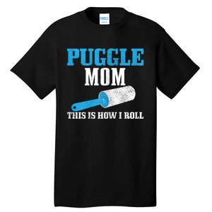 S Puggle Mom Dog Hair Funny Puggle Mama Tall T-Shirt