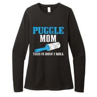 S Puggle Mom Dog Hair Funny Puggle Mama Womens CVC Long Sleeve Shirt